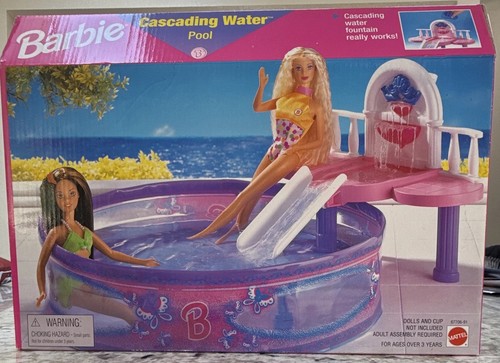 1998 barbie cascading - barbie, water