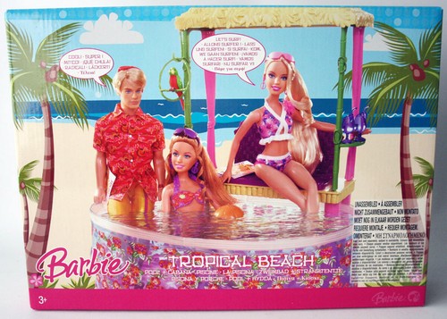 Rara piscina barbie tropical - piscina,