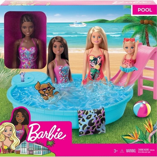 Barbie doll pool playset - doll,