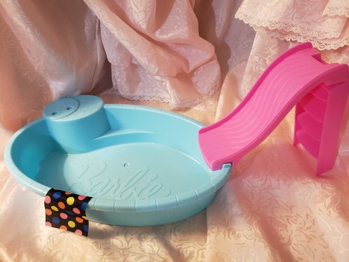 Barbie blue swimming pool with - swimming,