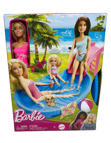 Barbie pool playset - barbie, doll