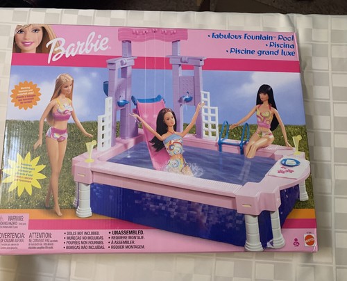 Barbie fabulous fountain - barbie, pool