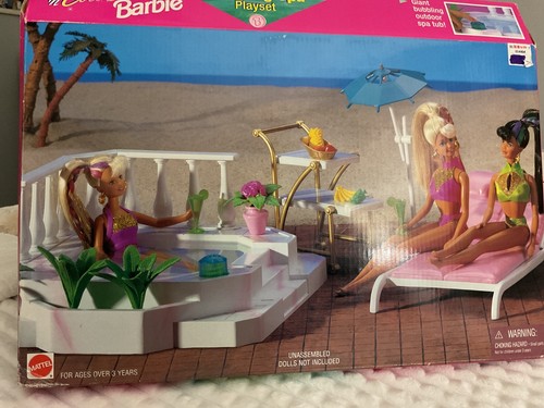 Barbie bubbling spa playset - barbie,