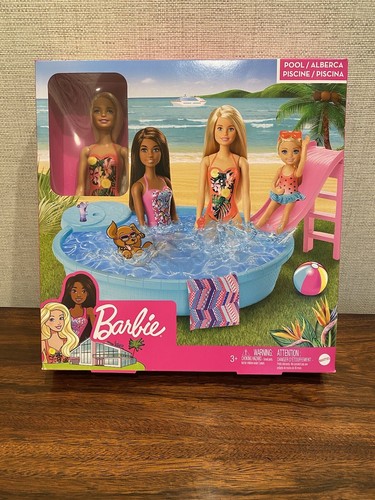Barbie pool playset - playset:, 11"
