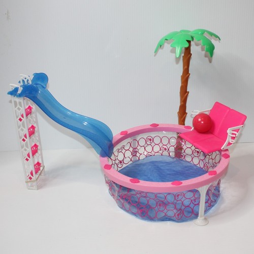 Barbie glam pool playset with - barbie,
