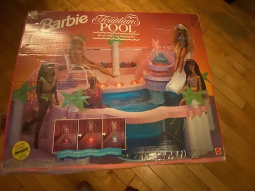 Mattel barbie fountain pool - barbie,