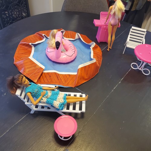 Barbie pool party - party, set