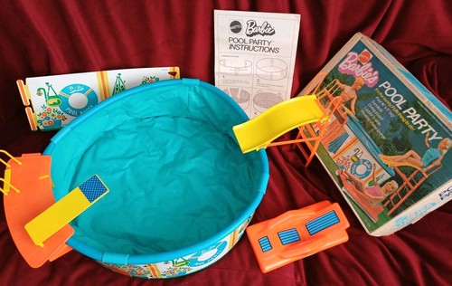 Barbie mattel piscina - barbie, party