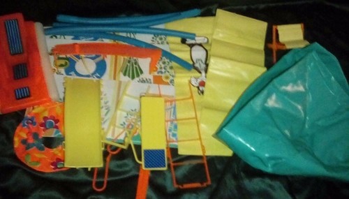 Lot barbie outdoor playset - of,
