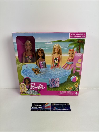 Barbie doll pool playset - doll, &