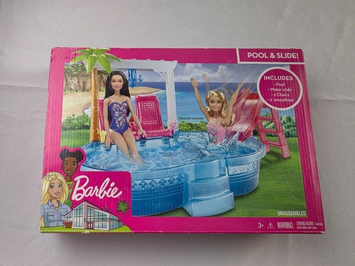 Barbie swimming pool - pool, slide