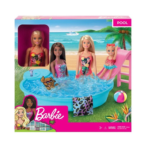 Barbie doll and - pool, playset