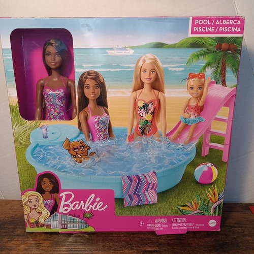 Barbie pool playset - playset, brown