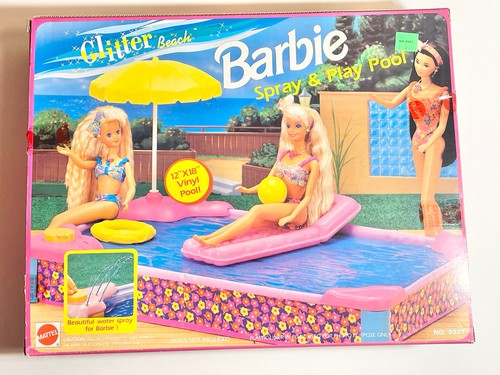 Barbie spray play pool - spray,