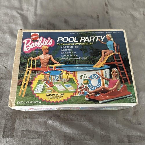 Vintage barbie pool party - barbie,