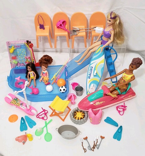 Barbie pool side - side, fun